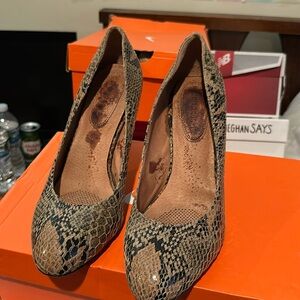 Used Corso Como Snakeskin Shoes Leather Size 10M